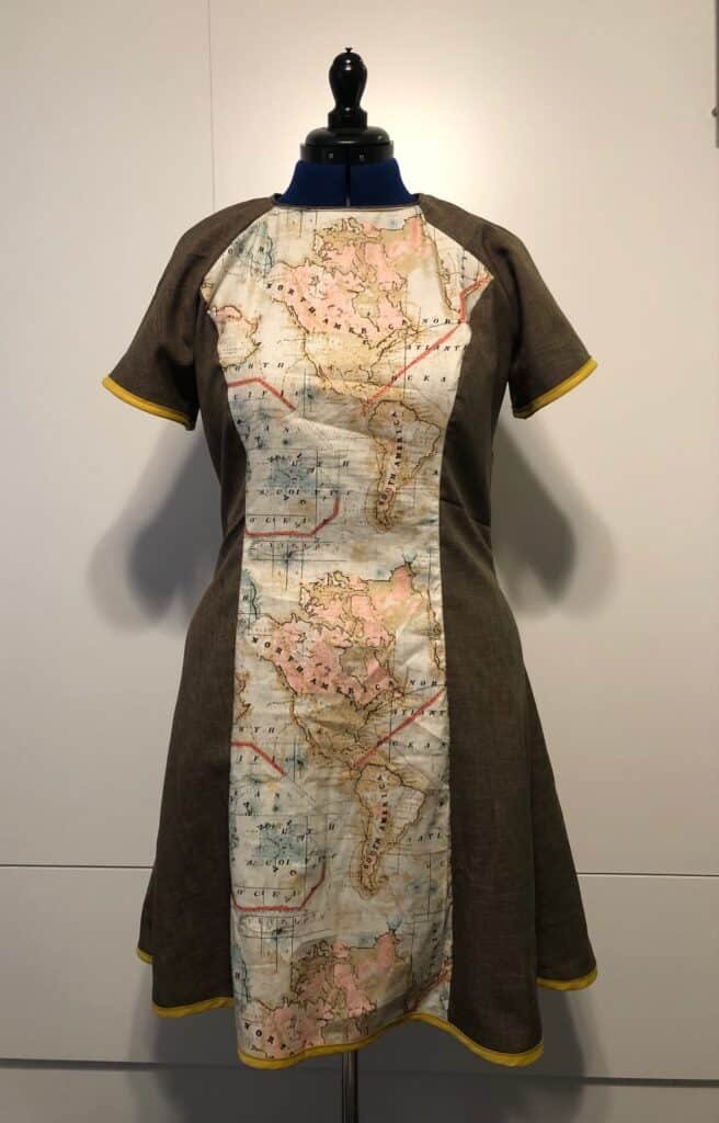 Map Dress Front
